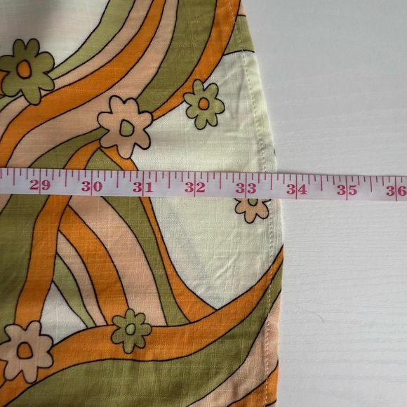 Wild Fable Women’s Pastel Yellow Leaf Floral Tiered Dress Size XS - Picture 5 of 8